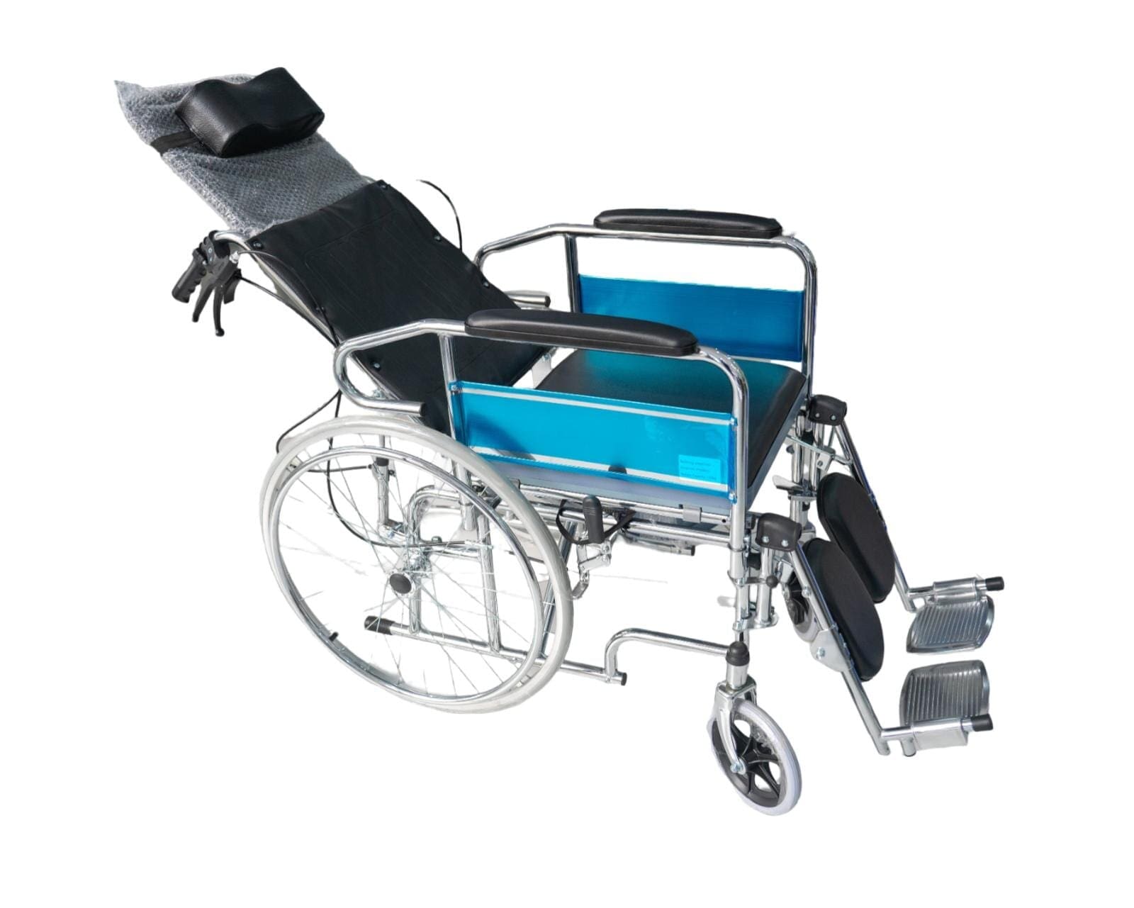 Executive Reclining Wheelchair with Commode